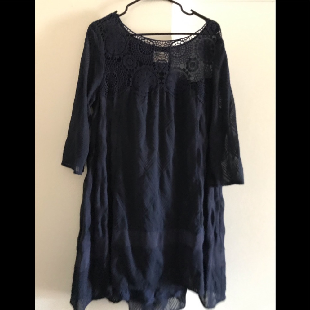 Blue Holding Horses dress